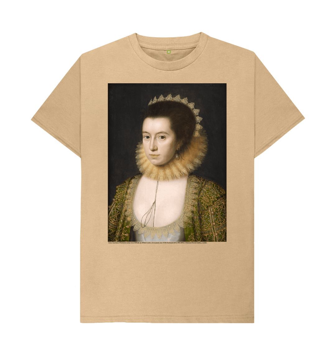 Sand anne, countess of pembroke unisex crew neck t shirt