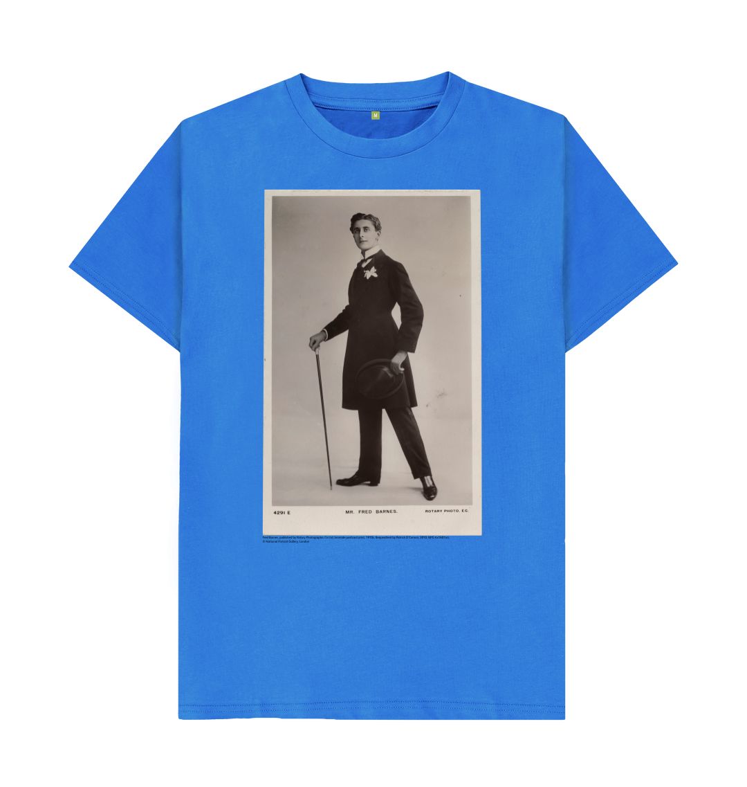 Bright blue fred barnes unisex t shirt