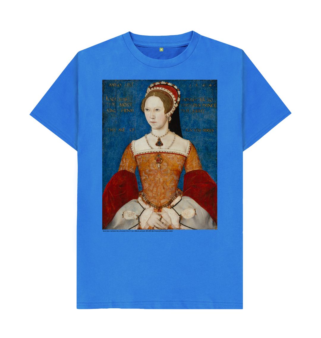 Bright blue queen mary i unisex t shirt