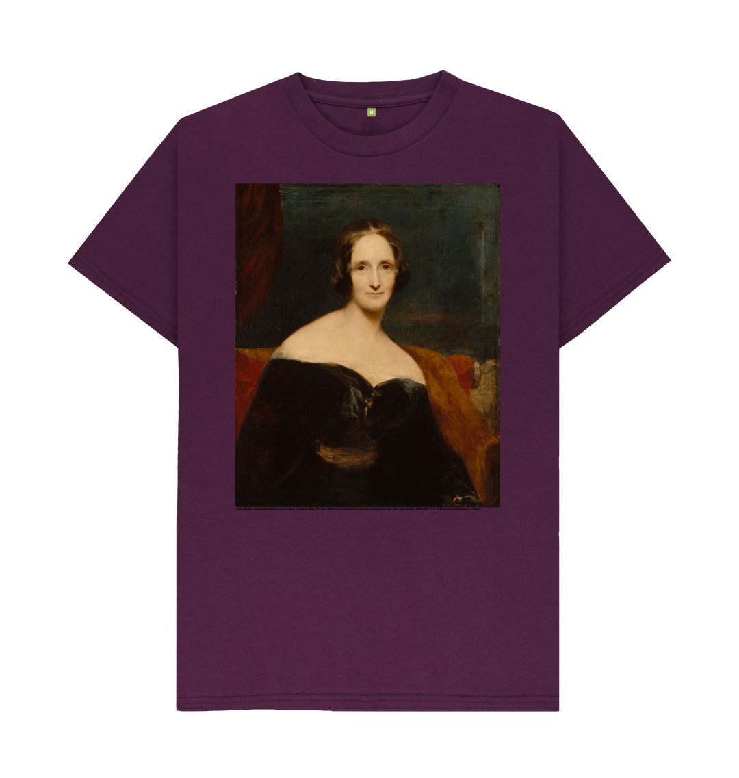 Purple mary shelley unisex t shirt