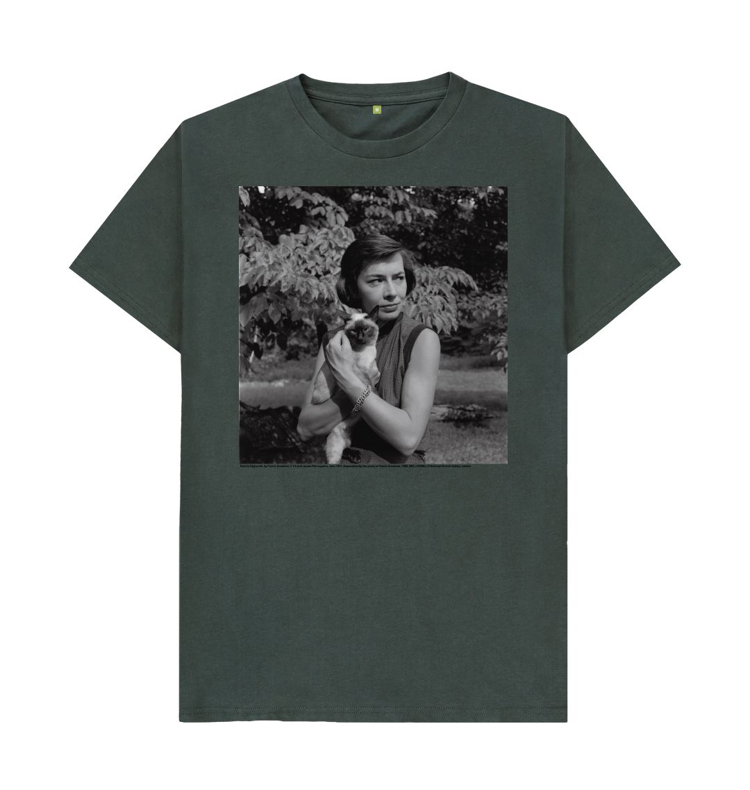 Dark grey patricia highsmith unisex t shirt
