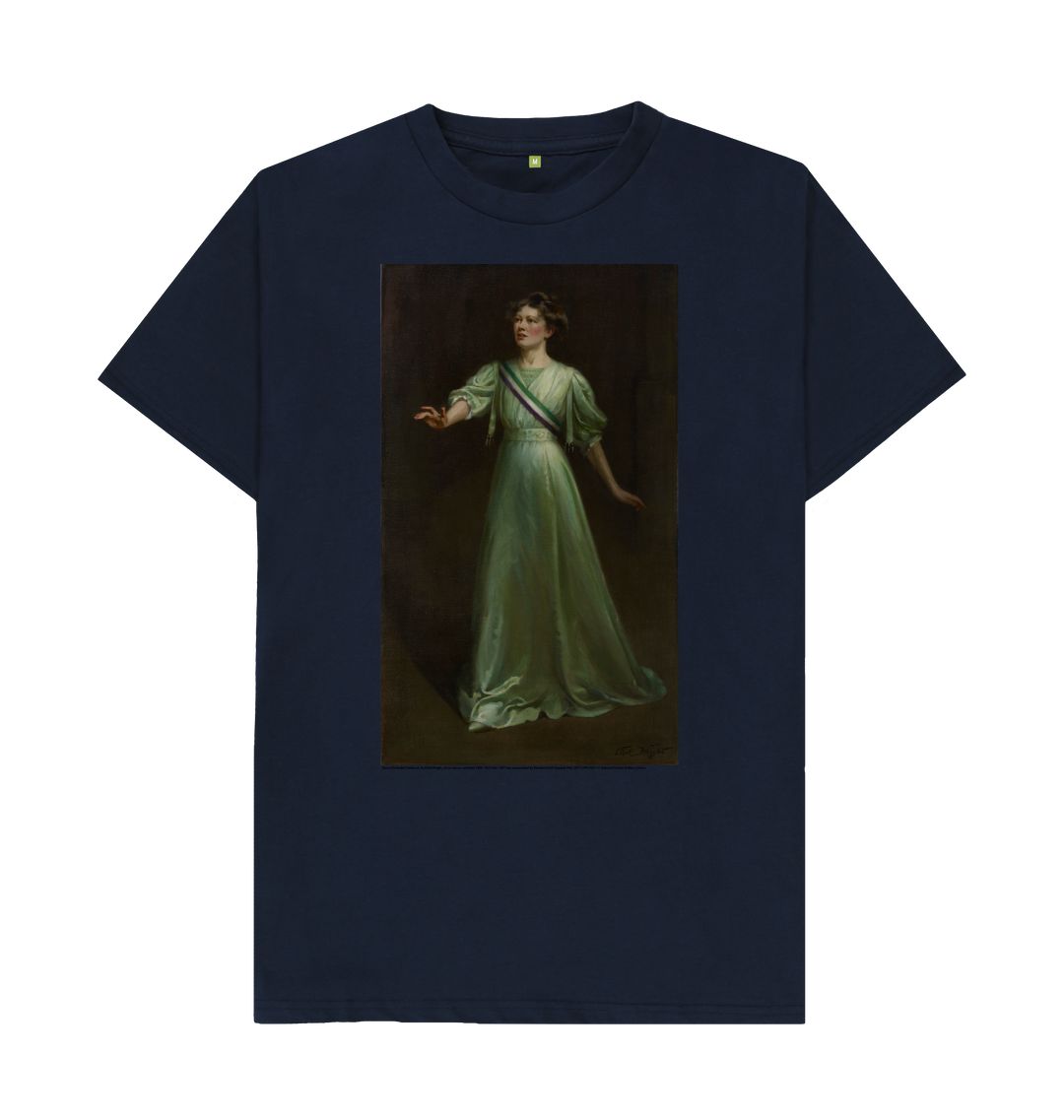 Navy blue christabel pankhurst unisex t shirt