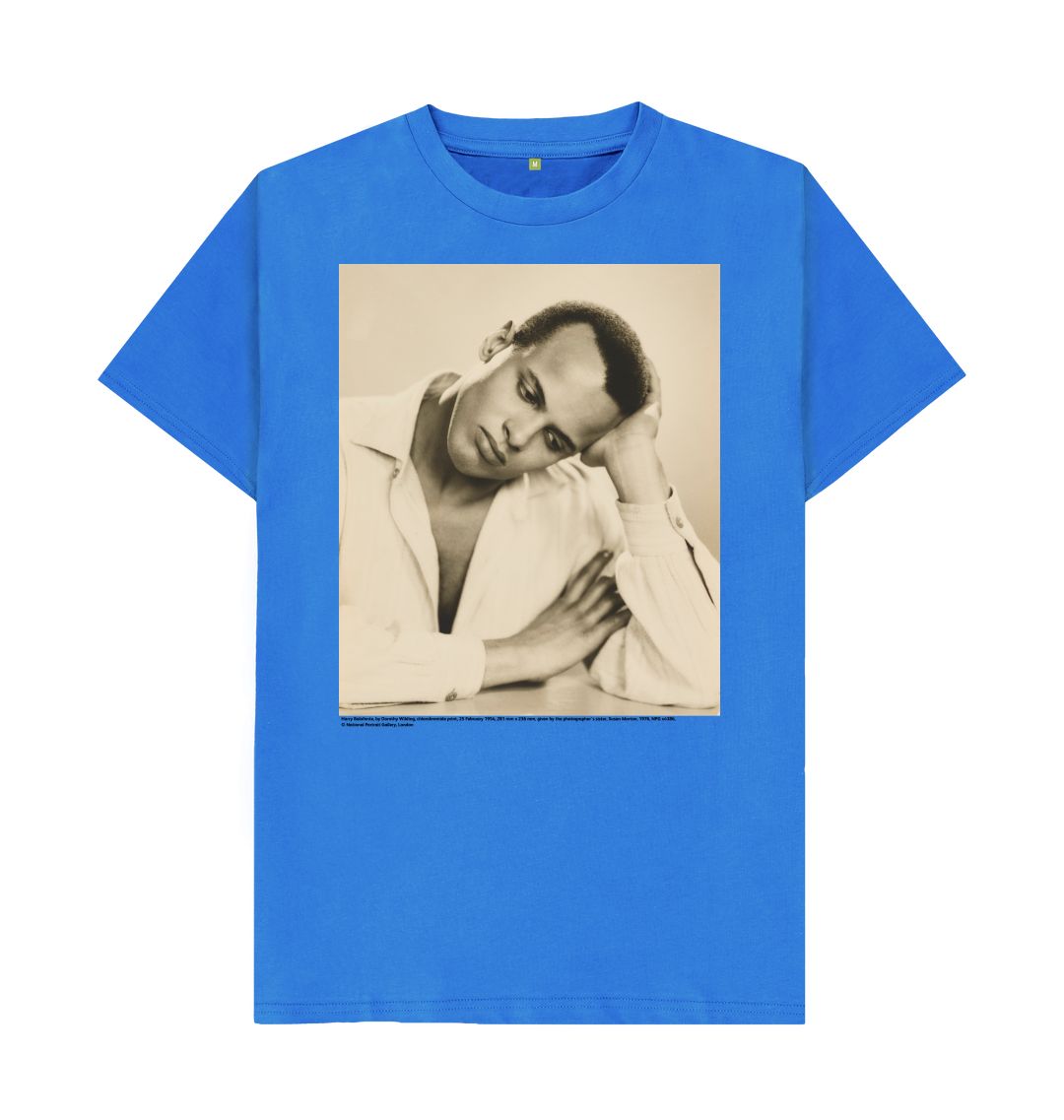 Bright blue harry belafonte unisex t shirt
