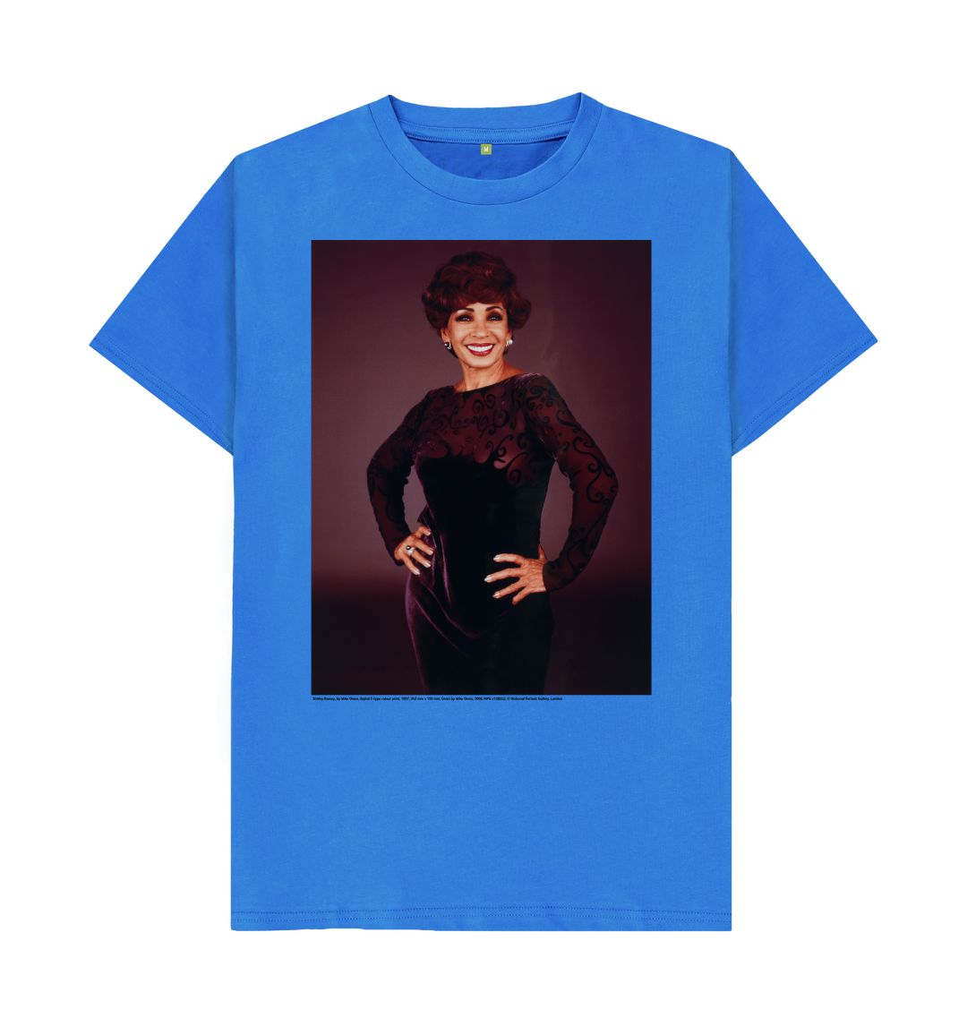 Bright blue shirley bassey unisex t shirt