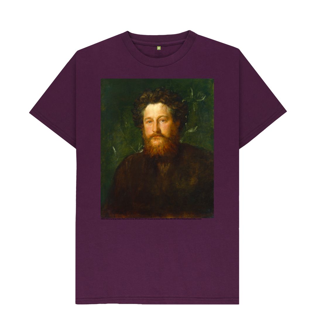 Purple william morris unisex t shirt