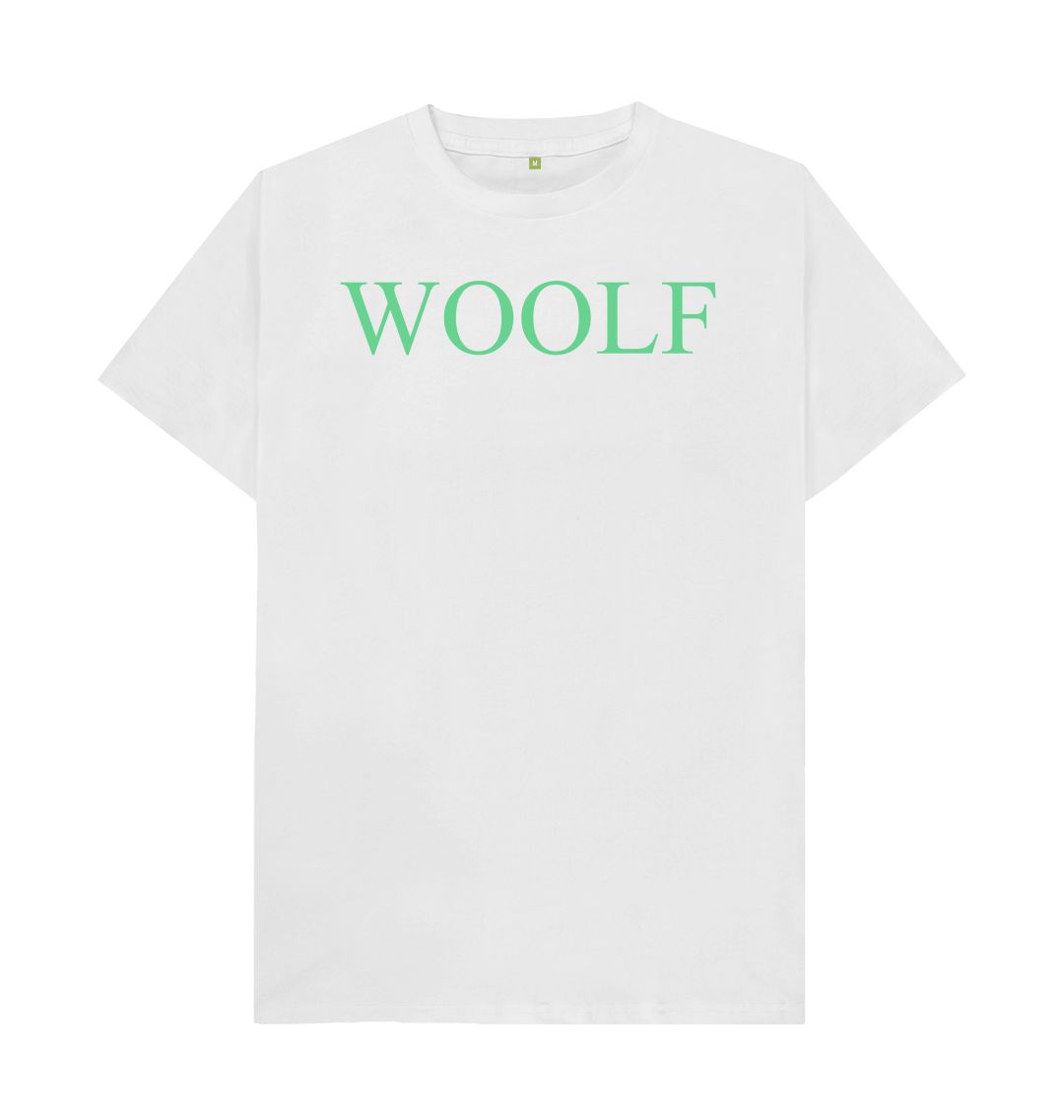 White woolf men's crew t shirt