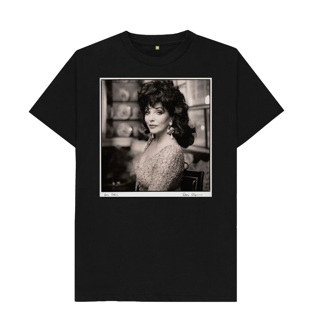 Black joan collins unisex t shirt