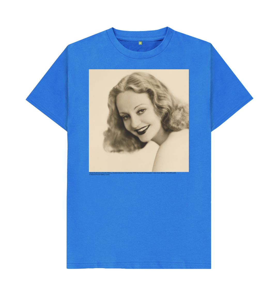 Bright blue tallulah bankhead unisex t shirt