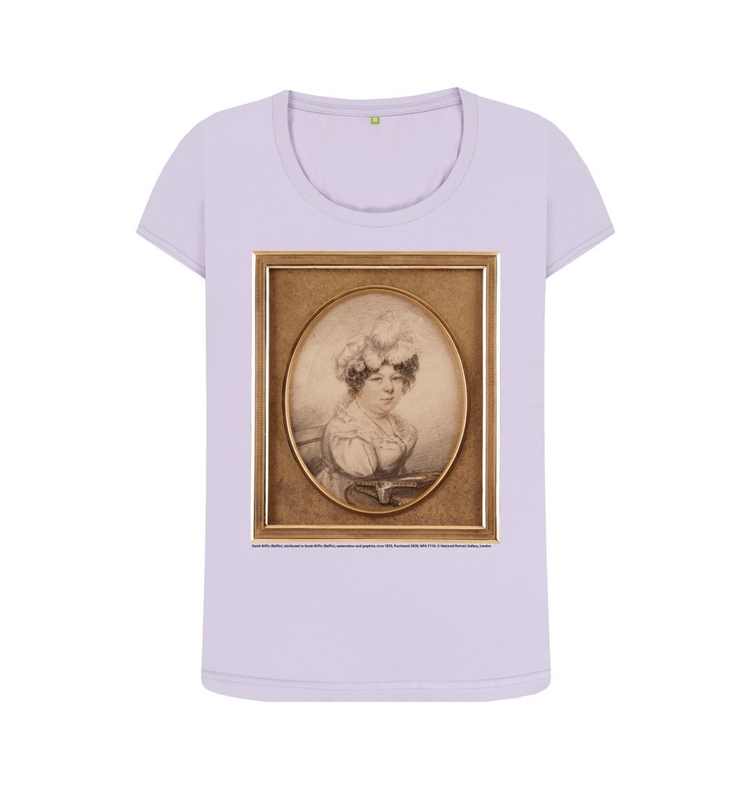 Violet sarah biffin women's scoop neck t shirt