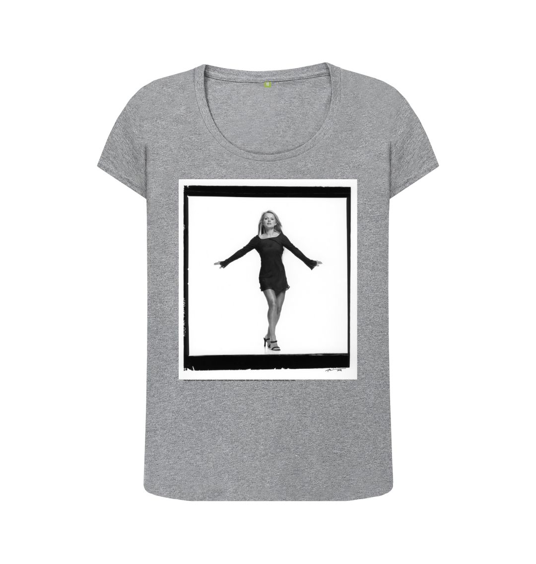 Athletic grey geri halliwell women's scoop neck t shirt