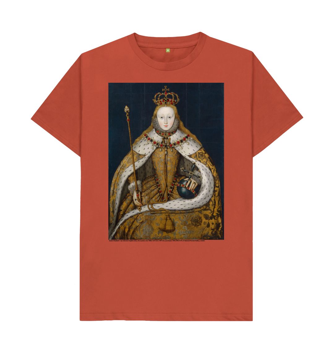 Rust queen elizabeth i unisex t shirt