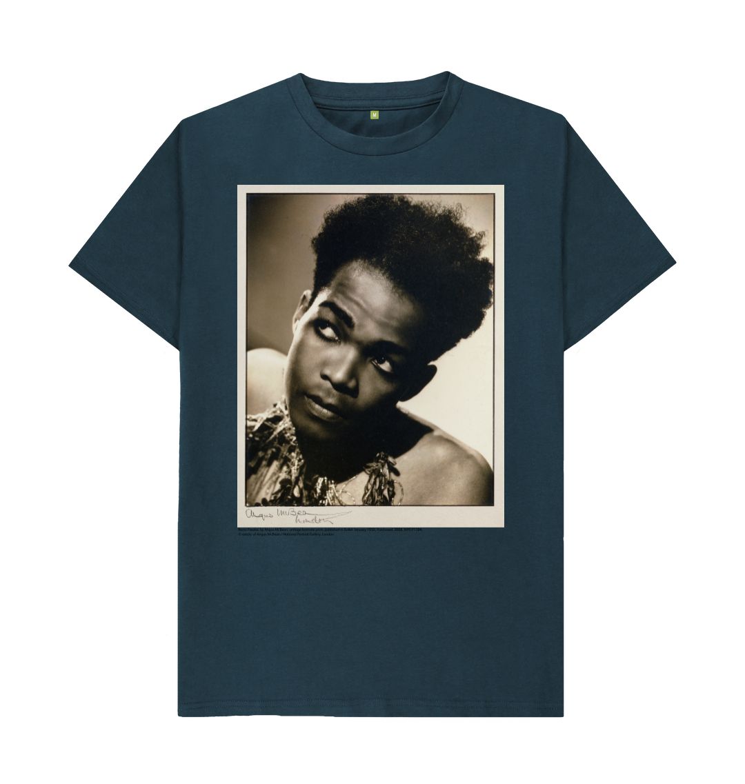 Denim blue berto pasuka by angus mcbean unisex t shirt