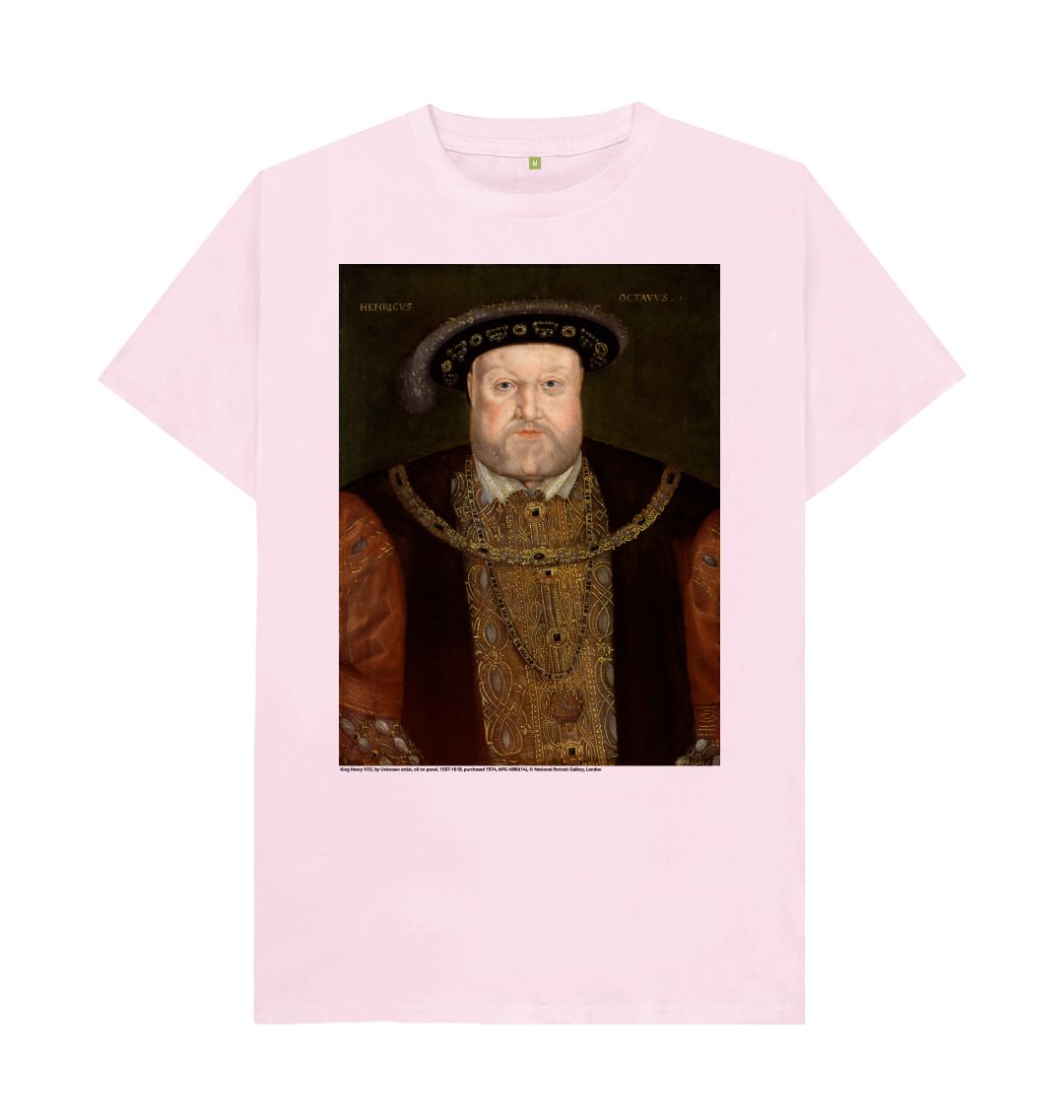 Pink king henry viii unisex t shirt