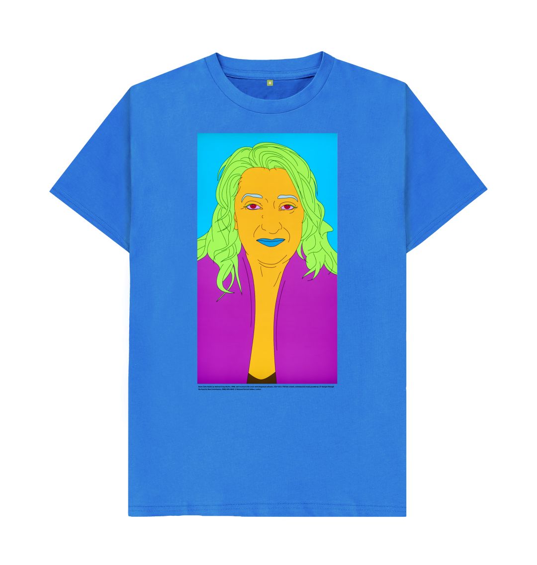 Bright blue zaha hadid unisex t shirt