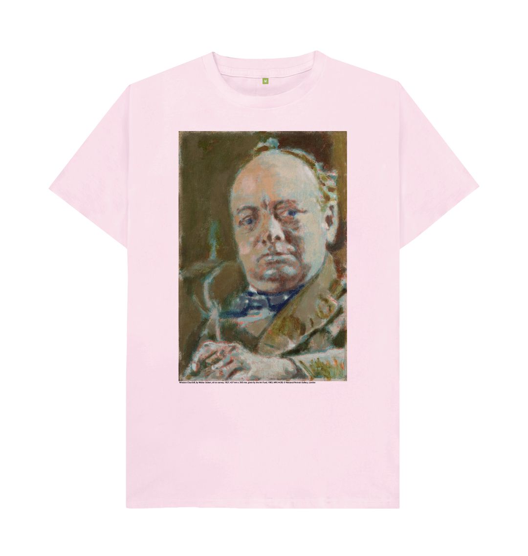 Pink winston churchill unisex t shirt