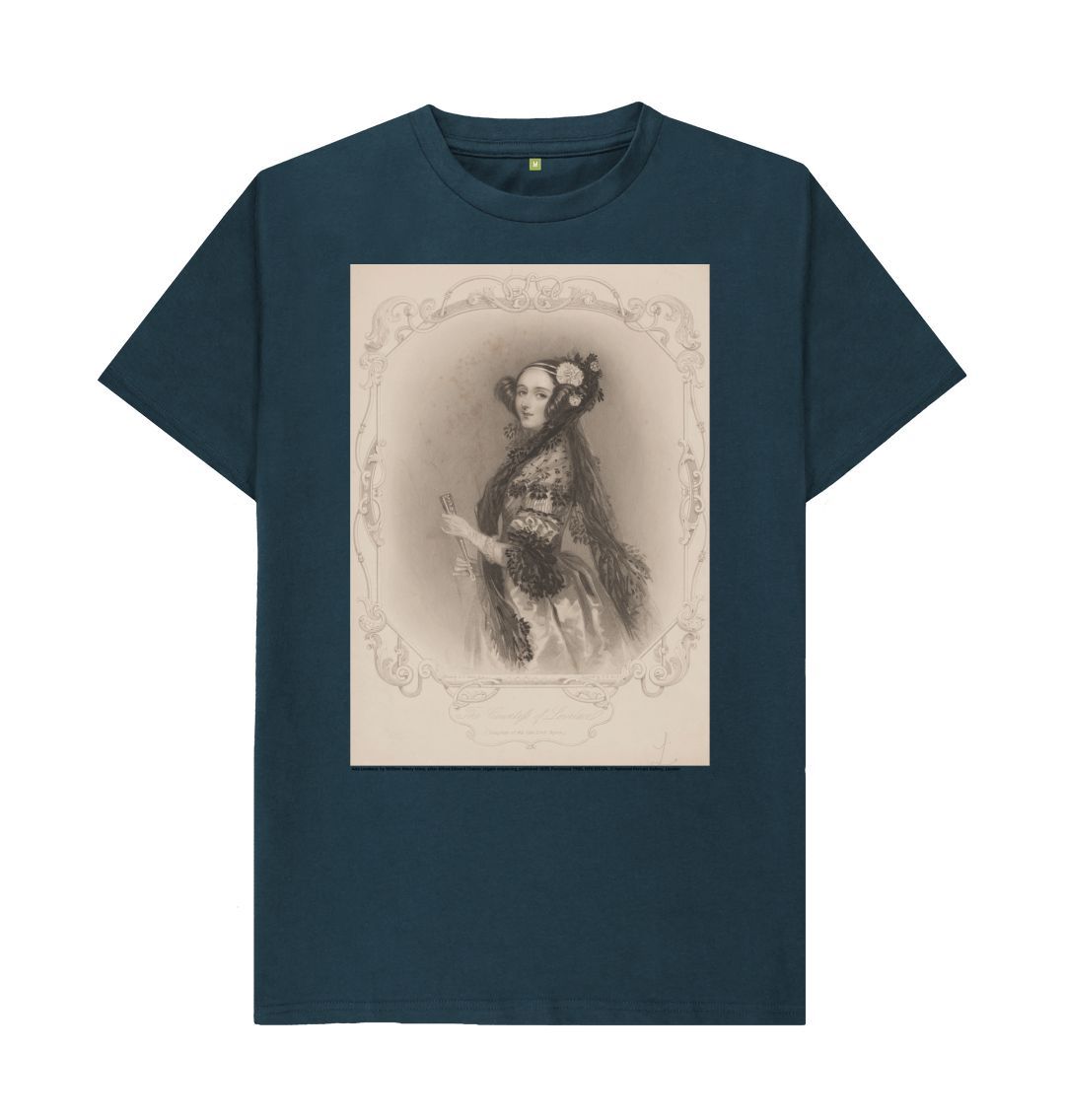 Denim blue ada lovelace unisex crew neck t shirt