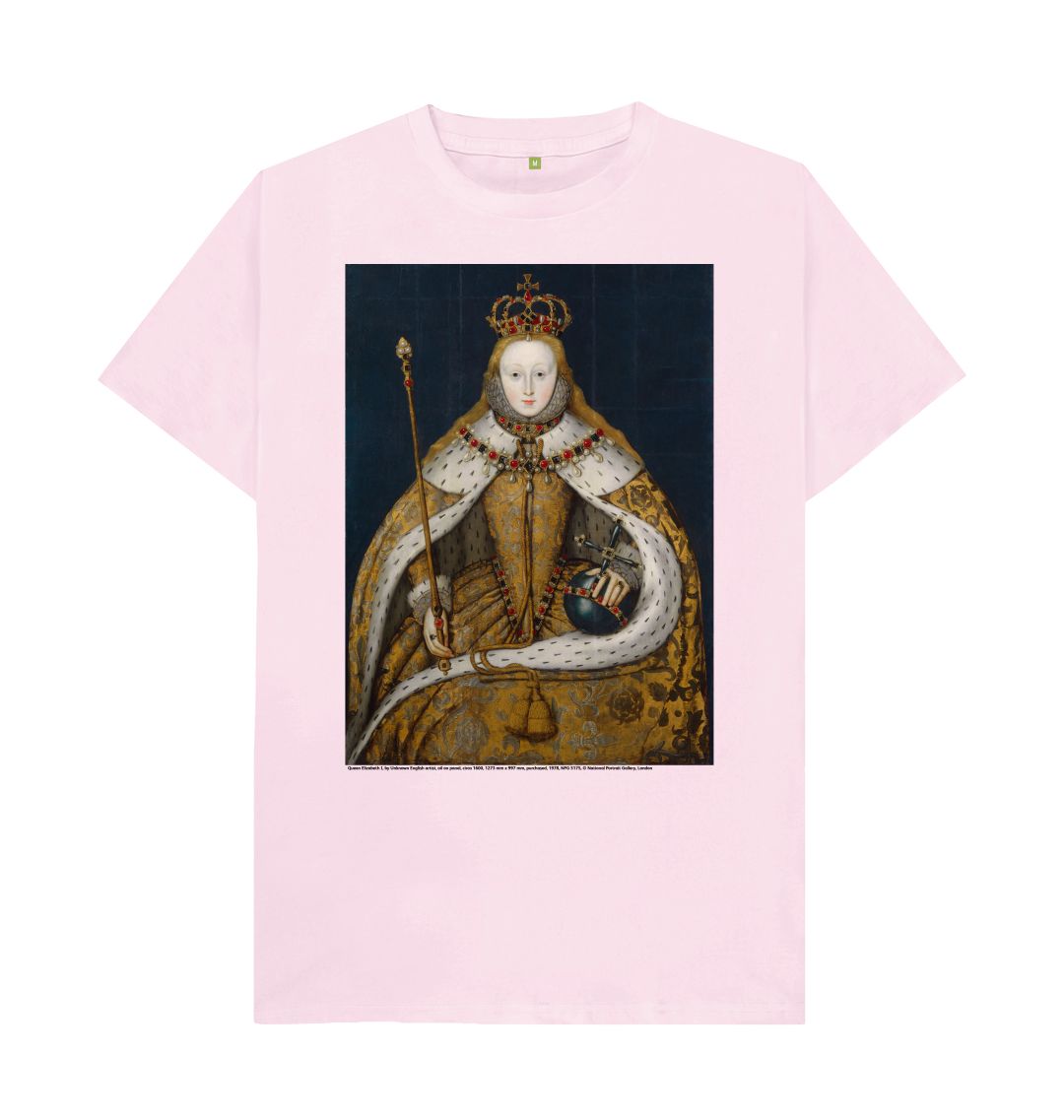 Pink queen elizabeth i unisex t shirt