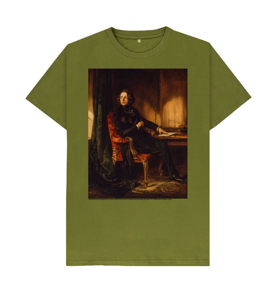 Moss green charles dickens unisex t shirt