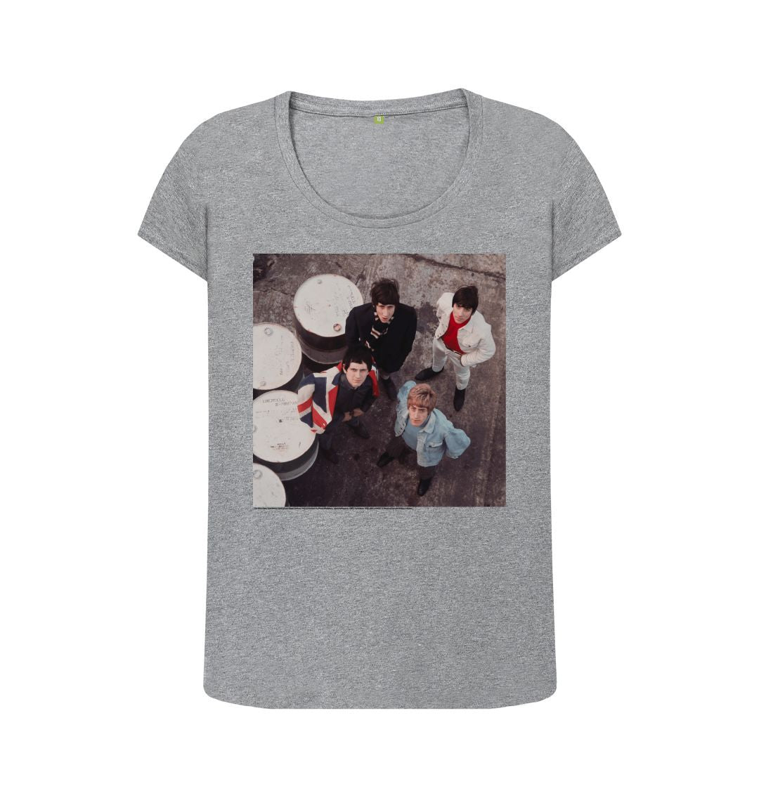 Athletic grey the who women's scoop neck t shirt