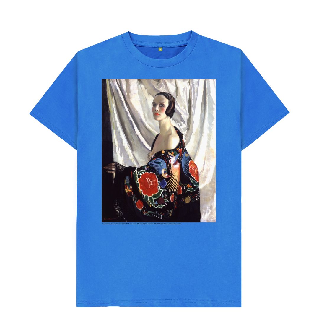 Bright blue doris zinkeisen unisex t shirt