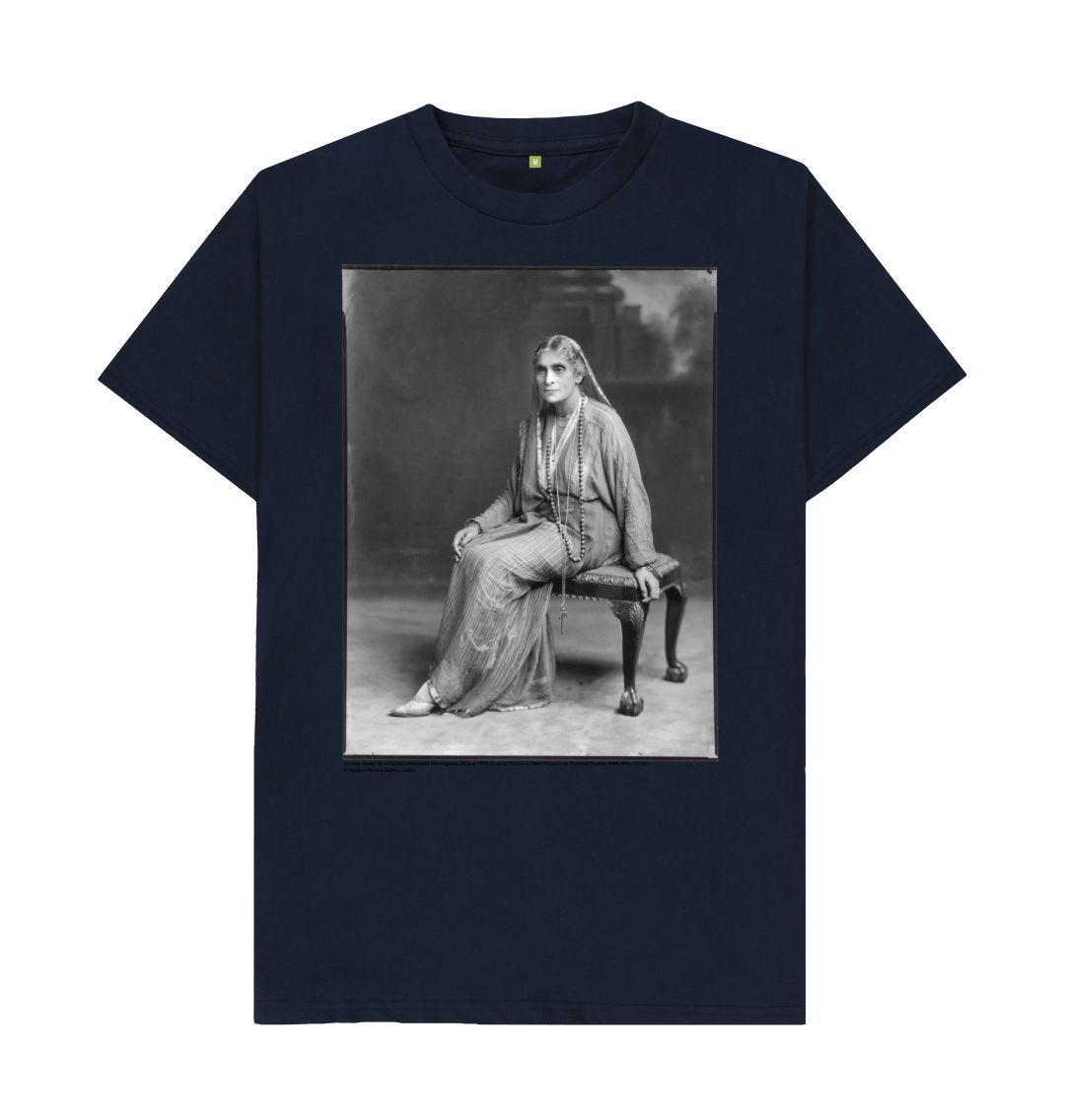 Navy blue cornelia sorabji unisex crew neck t shirt