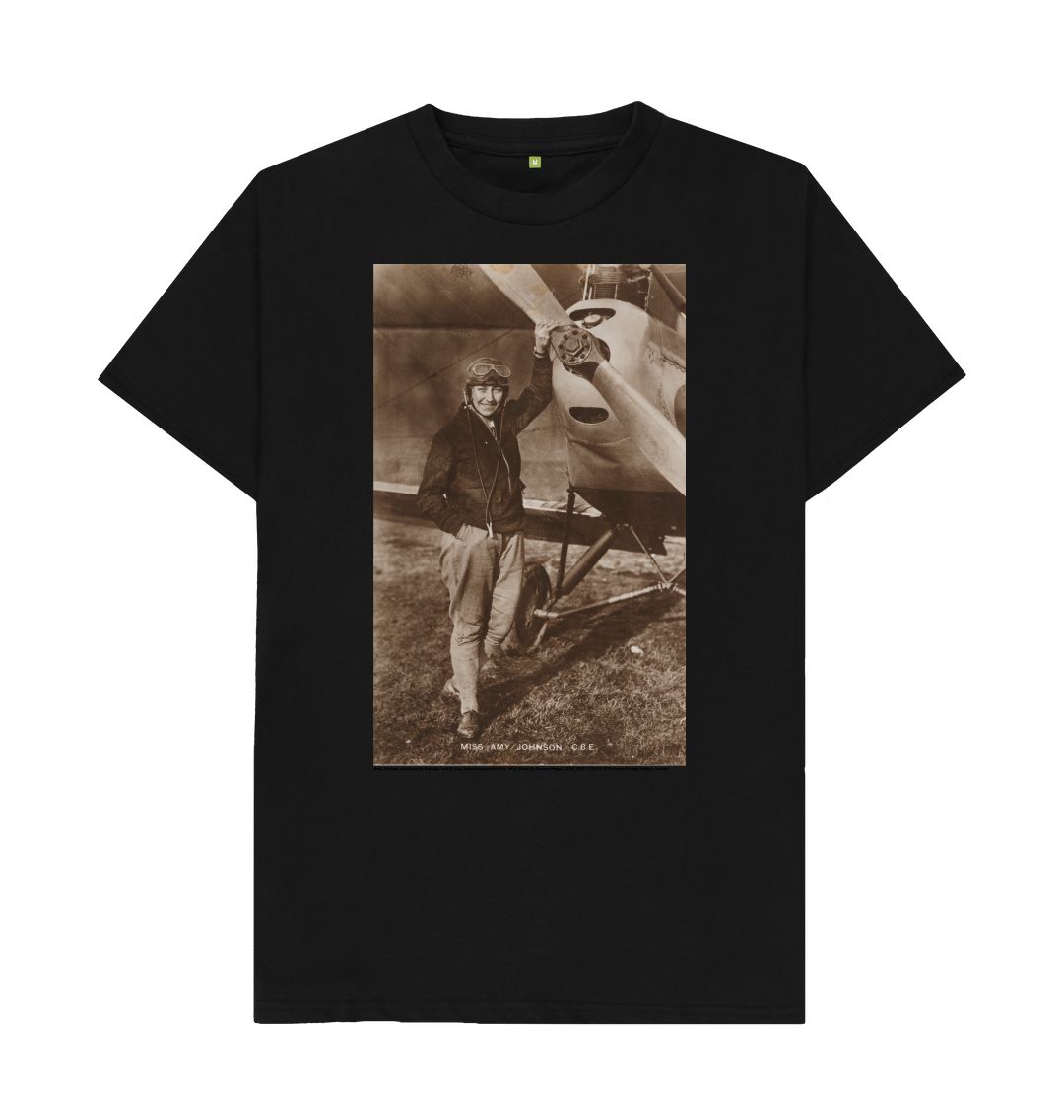 Black amy johnson unisex t shirt