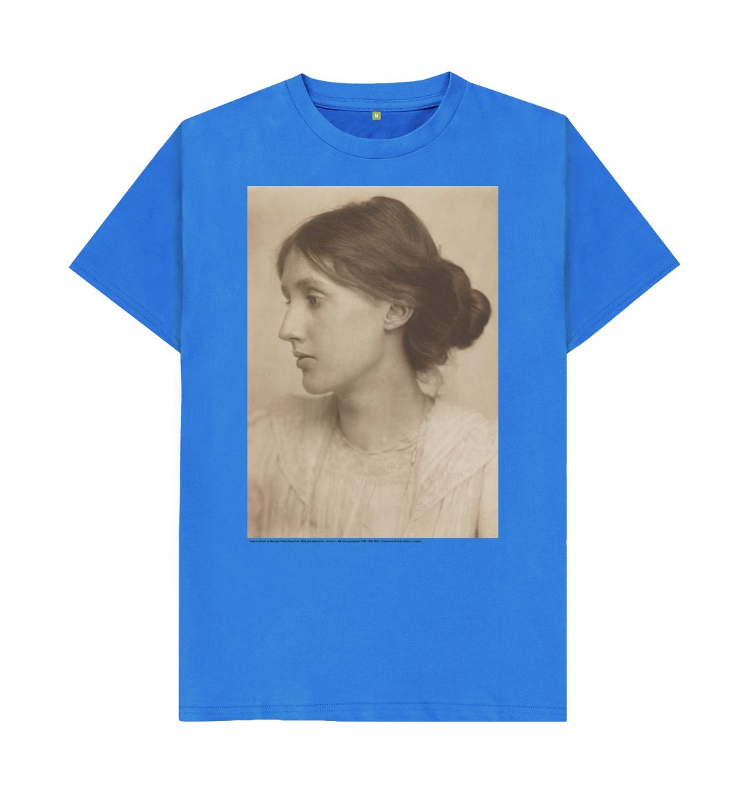 Bright blue virginia woolf unisex t shirt
