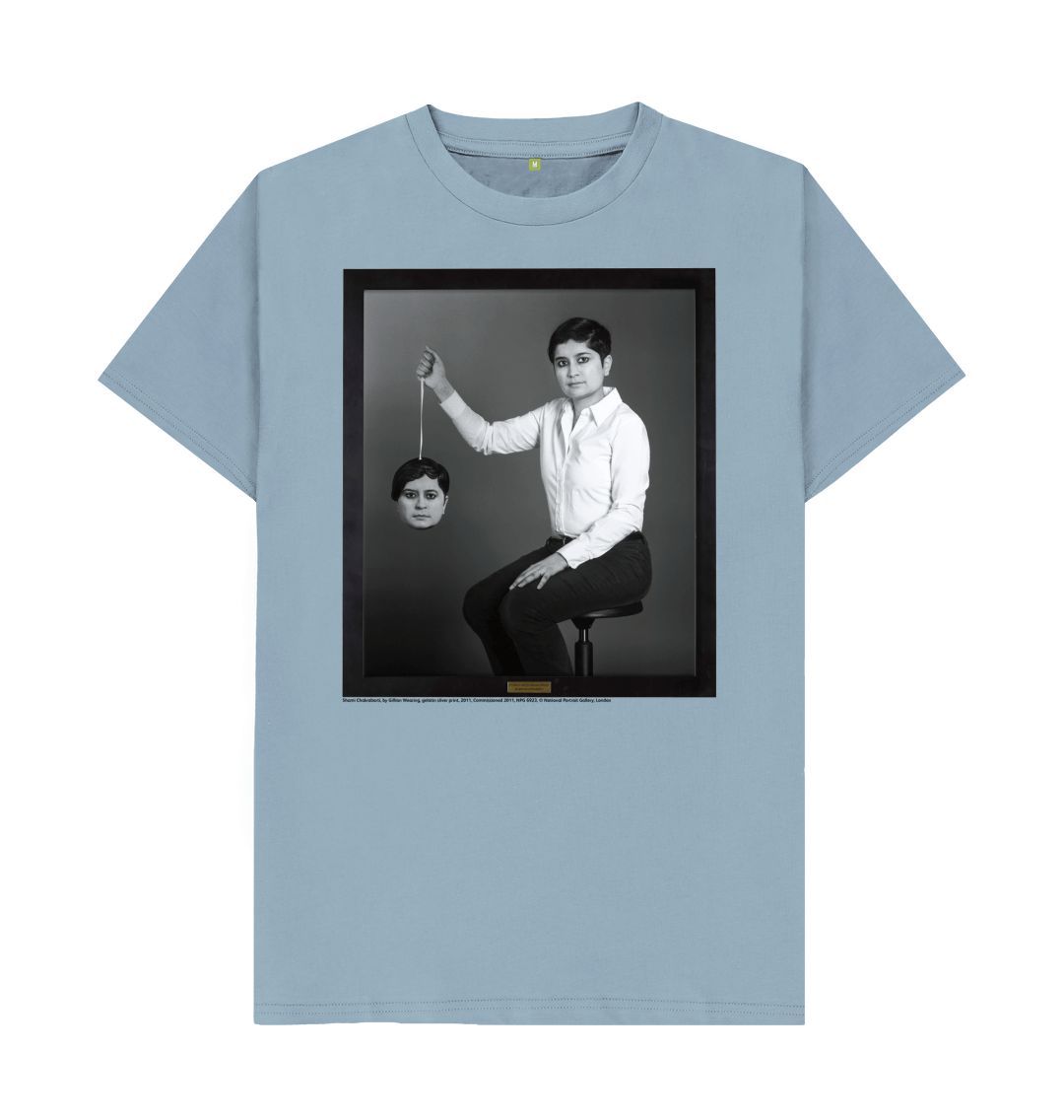 Stone blue shami chakrabarti unisex crew neck t shirt