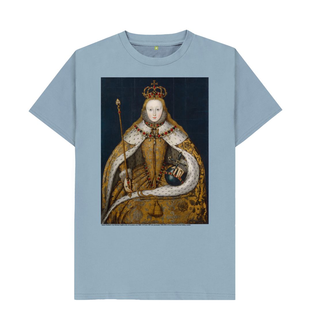 Stone blue queen elizabeth i unisex t shirt