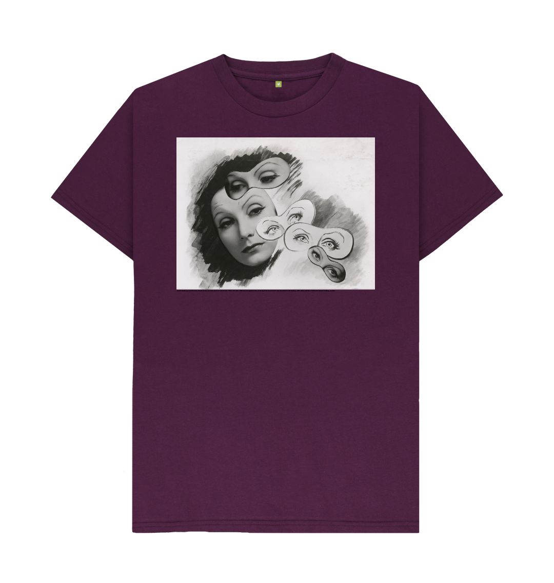 Purple greta garbo unisex t shirt