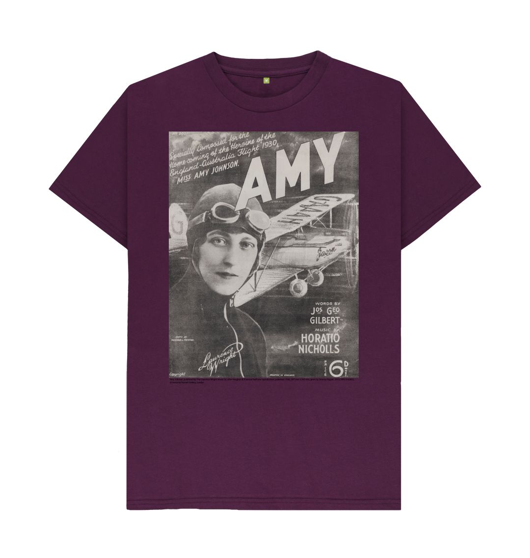 Purple amy johnson sheet music cover unisex t shirt