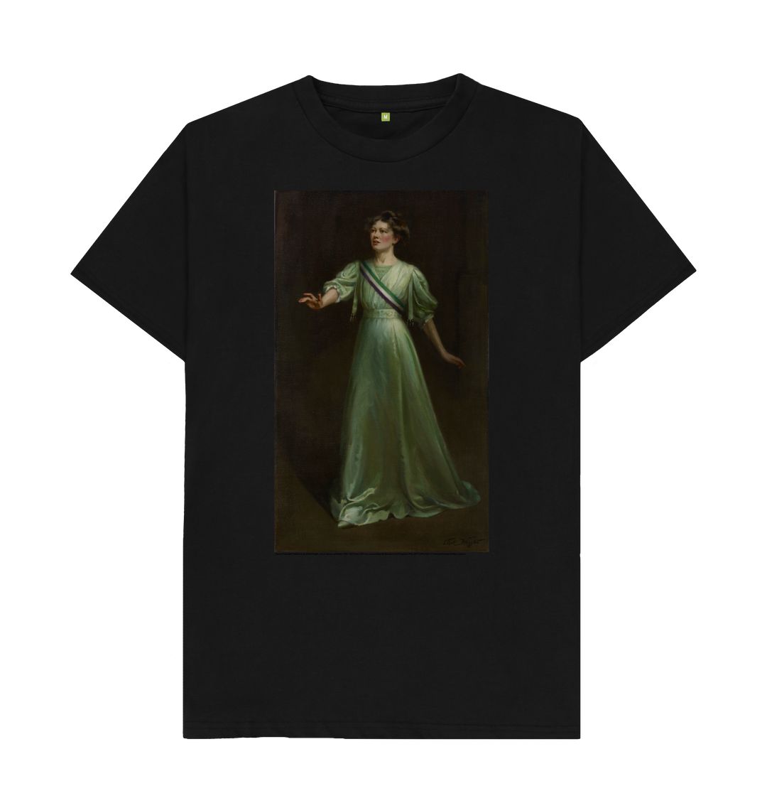 Black christabel pankhurst unisex t shirt