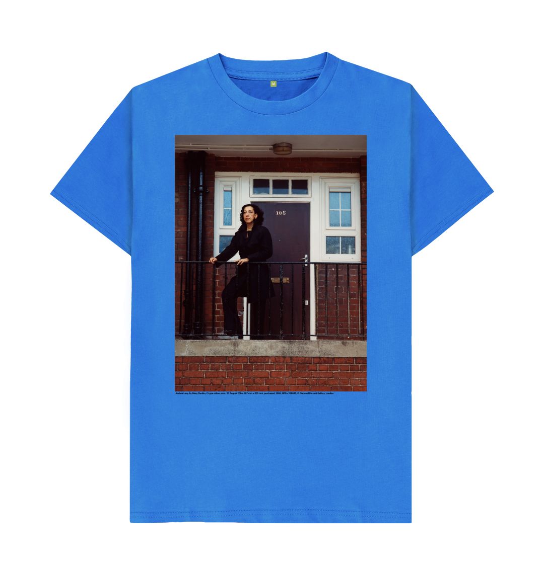 Bright blue andrea levy unisex t shirt