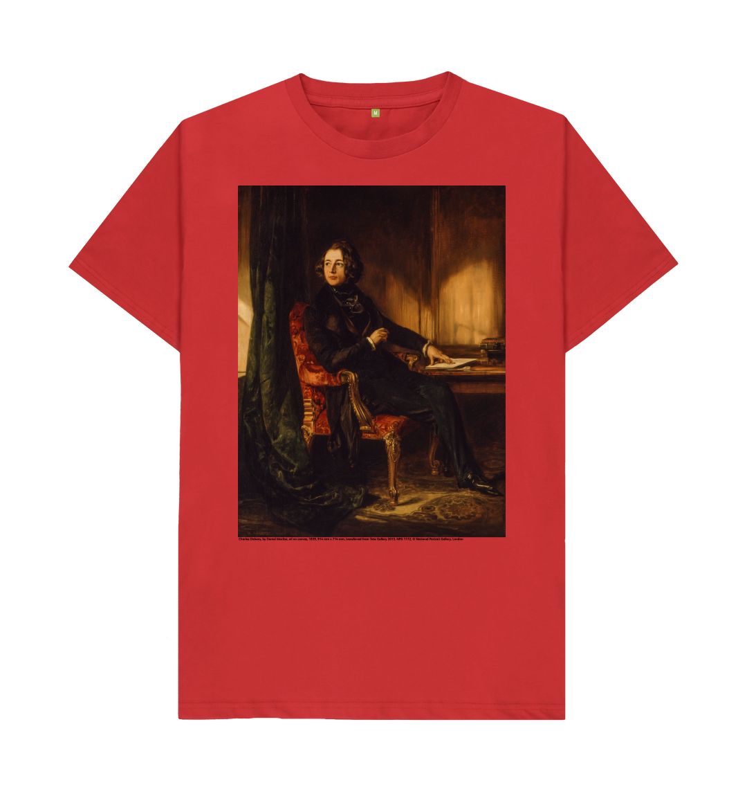 Red charles dickens unisex t shirt