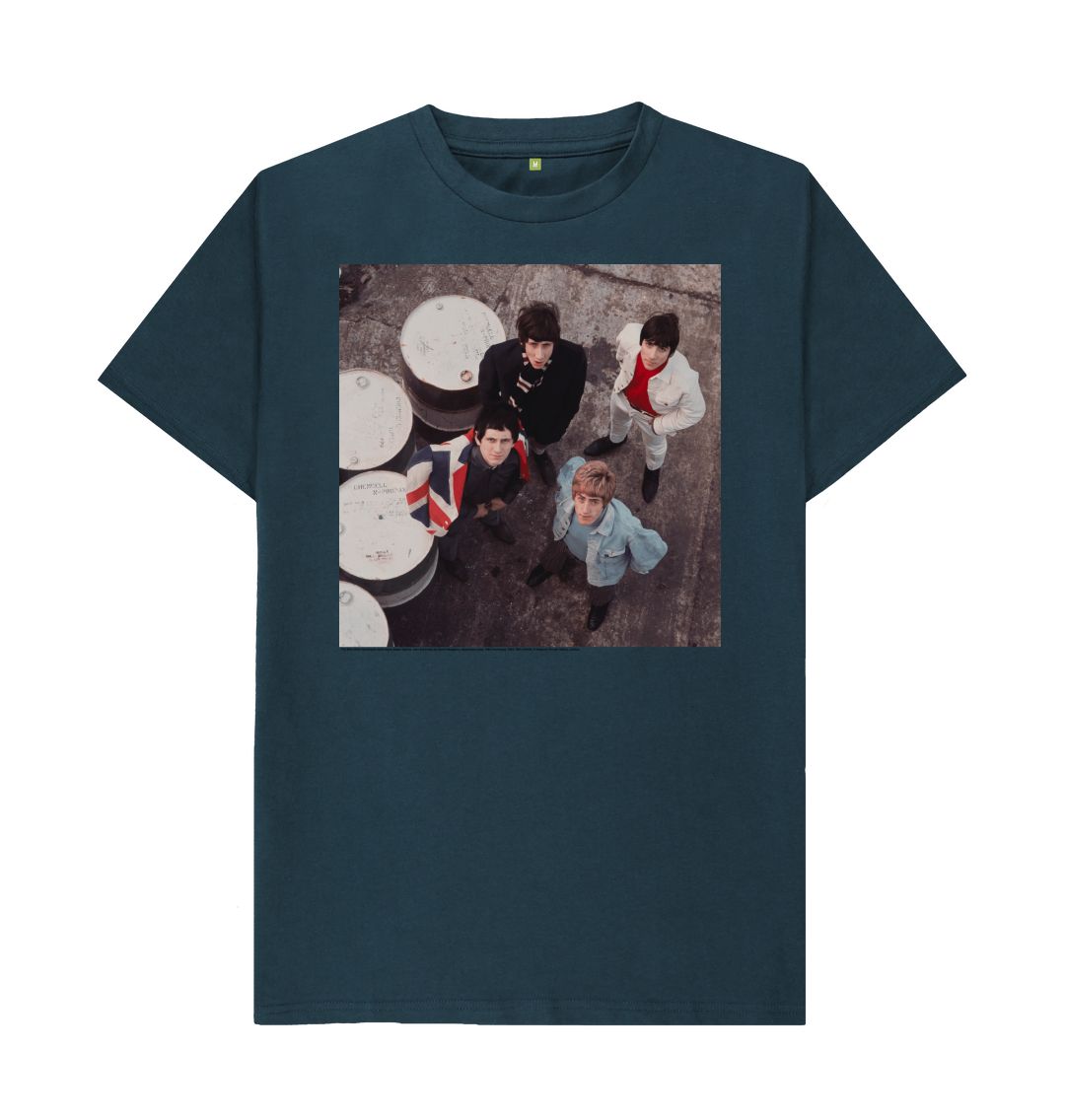 Denim blue the who unisex crew neck t shirt