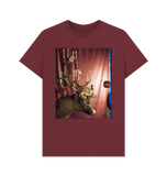 Red Wine Reindeer by Yevonde Unisex Crew Neck T-shirt