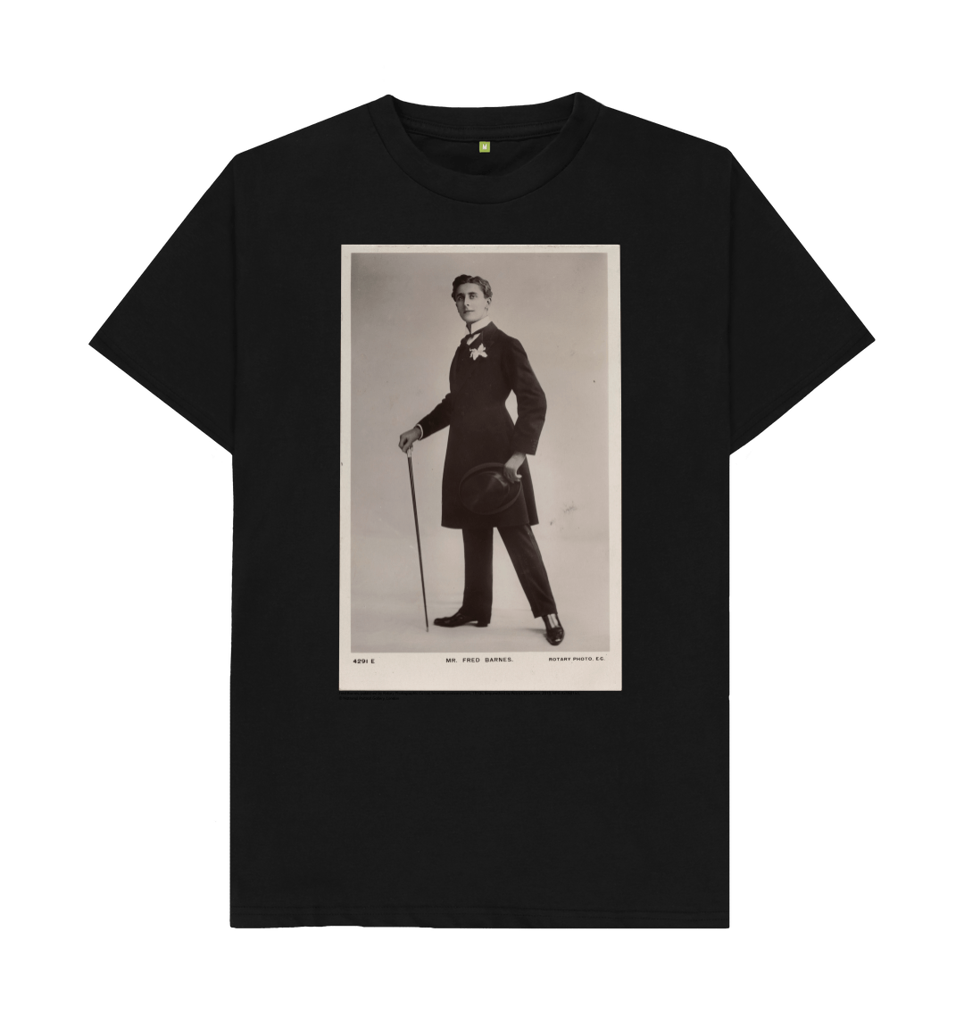 Black printed t shirt front