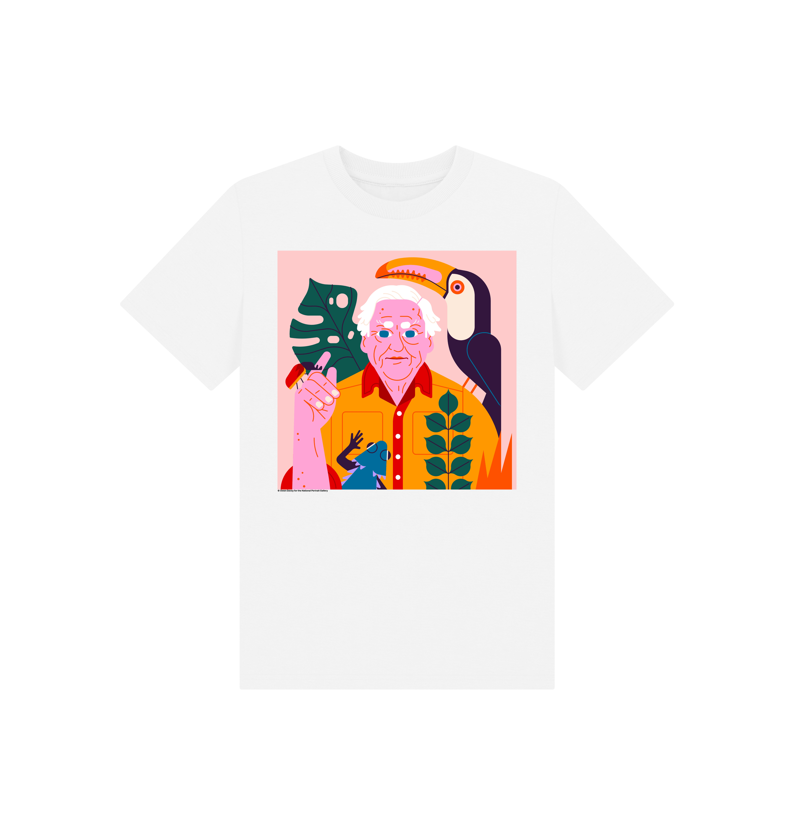 White printed kids t shirt front