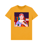 Mustard Printed T-shirt Front