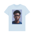 Sky Blue Printed T-shirt