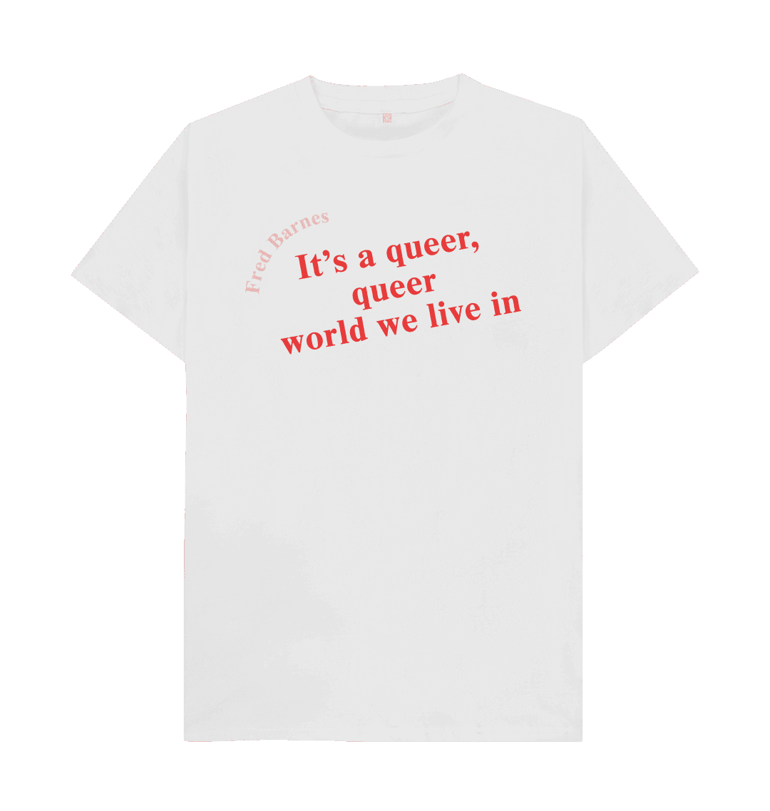 White printed t shirt front