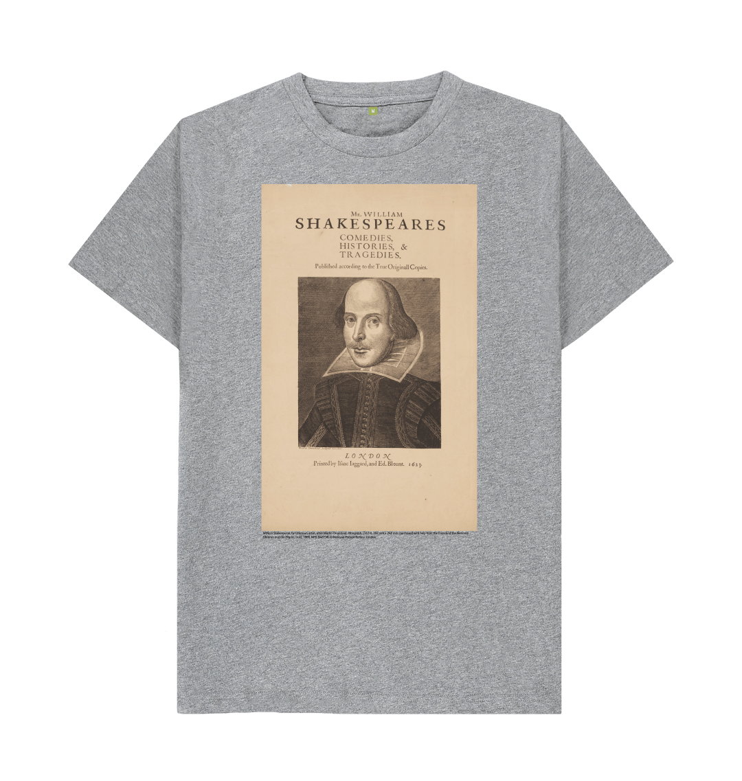Athletic grey printed t shirt front