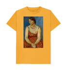 Mustard Printed T-shirt Front