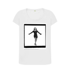 White Printed T-shirt Front