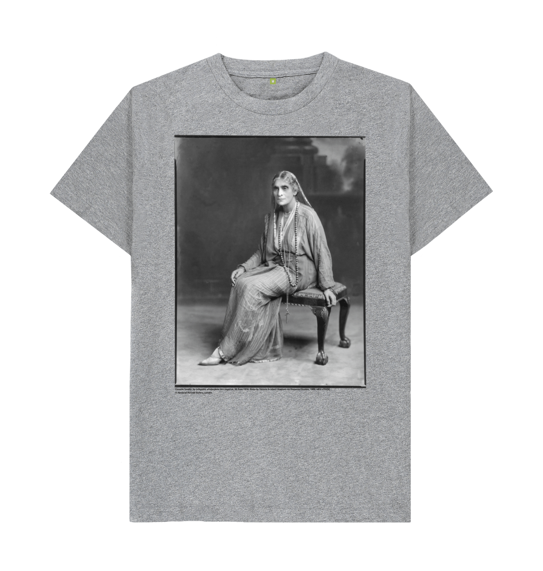 Athletic grey printed t shirt front