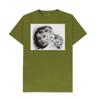 Moss Green Printed T-shirt Front