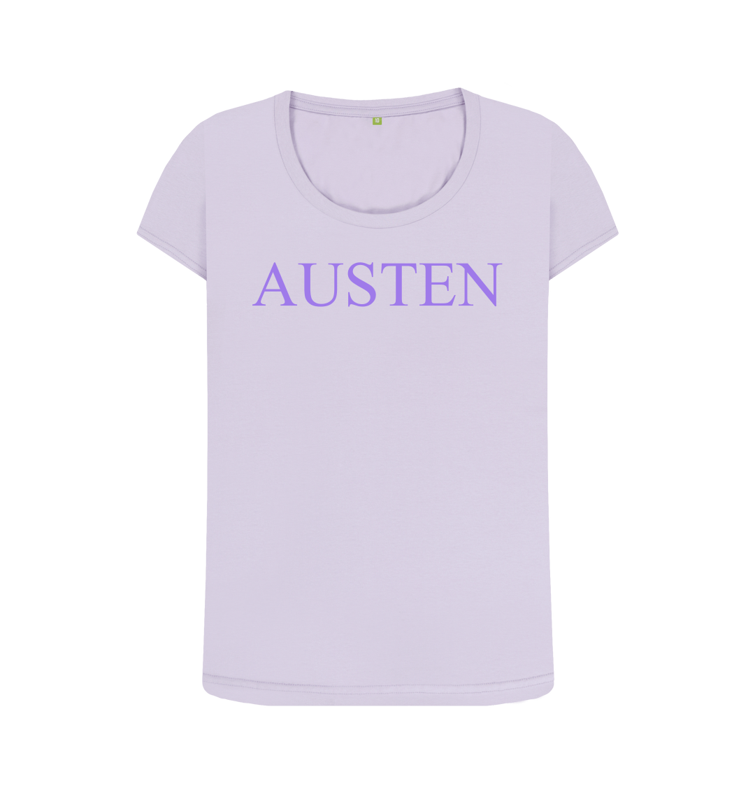Violet printed t shirt front