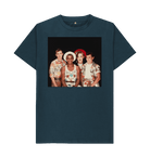 Denim Blue Printed T-shirt Front