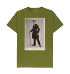 Moss Green Printed T-shirt Front
