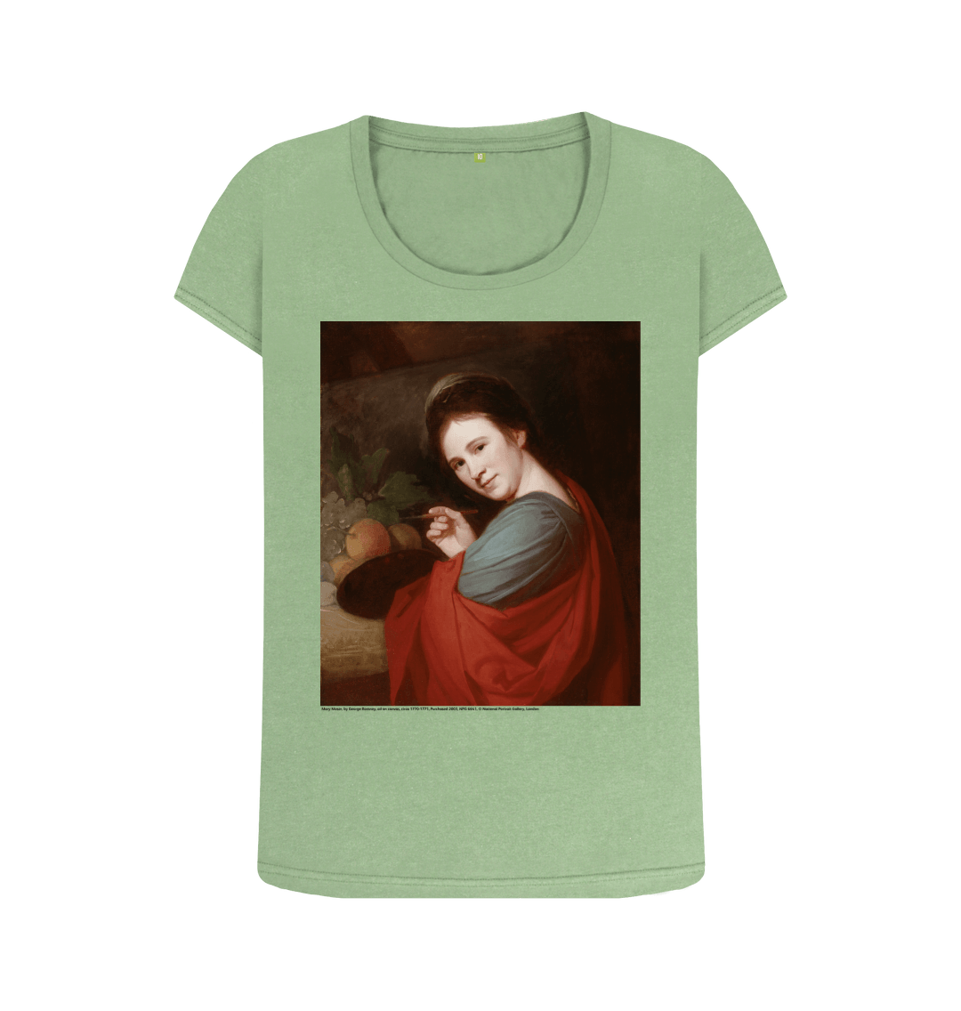 Sage printed t shirt front